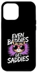 Coque pour iPhone 12 Pro Max Even Baddies Get Saddies Cat Confident Girl Trendy Citation