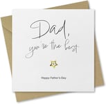 Absolutely Yours Fathers Day Card. Card for Dad. Dad You're the Best Design wit