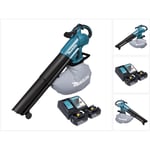 Makita DUB 187 RT2 Souffleur et aspirateur de feuilles sans fil 18 V Brushless + 2x batterie 5,0 Ah + chargeur