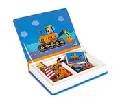 Janod - Magneti'Book Bolides - Jeu Educatif Magnétique 50 Pièces - Apprentissage Motricité Fine et Imagination - Dès 3 Ans, J02715