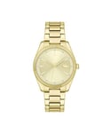 Lacoste Analogue Quartz Watch for Women with Gold Colored Stainless Steel Bracelet - 2001240