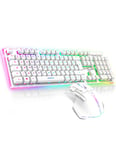 Spirit of Gamer CLS-MK600WT clavier Souris incluse Jouer USB AZERTY Anglais Blanc - Neuf