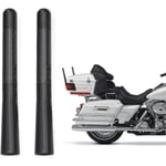 2 st motorcykel kolfiberantennmast ersättning kompatibel med Harley Davidson 1998-2020 Road King Softail Touring Street Glide Road Glide Fat