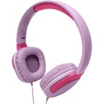 KidsBeat 2 Hörlurar volymbegränsade max 85dB 3,5mm-kontakt Rosa