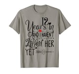 12 Years of Marriage Humor 12th Wedding Anniversary for Him T-Shirt