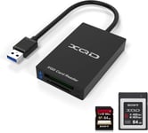 Lecteur De Carte Xqd Sd - Usb 3.0 Lecteur De Carte Mémoire À Double Emplacement, 5 Gpbs, Super Speed, Pour Sony G/M Series, Lexar 2933X/1400X Usb Mark Xqd, Carte Sd Pour Windows/Mac Os