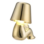 (New (Gold) Mr-Where) Creative Little Gold Man Bedside Living Room Decorative GB