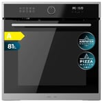 Cecotec Four Encastrable Multifonction 60 cm Bolero Hexa AF316000 Edge A 3400 W, Capacité de 81 L, 11 Fonctions avec Airfryer Master, Pizza Master, Steam Assist, Steam EasyClean, 3D Cooking, Defrost