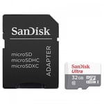 SANDISK – 32GB Ultra microSDHC+SD Adapter (SDSQUNR-032G-GN3MA)