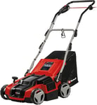 Einhell Scarificateur-aérateur électrique GE-SA 1435/1 (1 400 W, largeur de travail 35 cm, profondeur réglable sur 4 niveaux, bac collecteur 28 L)