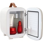 Mini Frigo 4 L - VEVOR - Mini Réfrigérateur Portable USB Cosmétique - Double Mode Chaud et Froid - Blanc