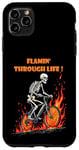 iPhone 11 Pro Max Funny skeleton bike ride Going through hell Biker skeleton Case