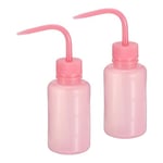 PATIKIL 150ml Wash Bottle, 2pcs Plastic Squeeze Bottle Narrow Mouth Bottle Watering Tools Foam Bottle for Green Soap Cleaning Washing Irrigation, Pink