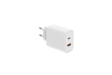 Chargeur secteur 65W USB-C + USB-A , Power Delivery, BLANC