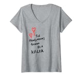 Womens Chucky Tiffany The Honeymoon’s Gonna Be Killer F&B V-Neck T-Shirt