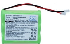 Kompatibelt med Universel AA x 3, 3.6V, 2000 mAh