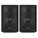 Pair of Vonyx 6" Passive 2-Way DJ PA Speakers House Party Disco Setup 250W