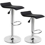 TecTake Tabourets de Bar Chaise Fauteuil bistrot réglable pivotant siège Design - diverses modèles - (2X Lars | no. 401571)