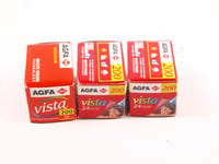 3x Agfa Photo Vista 200 35mm 24exp  Expired 2004   Camera Film lomo