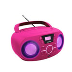 Tragbares CD/Radio mit USB pink (US IMPORT) NEW