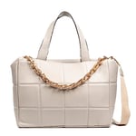 FIRENZE ARTEGIANI. Anzi Women's Tote Bag, Genuine Leather Sauvage Finish, 42 x 18 x 29 cm, Colour: Grey, grey, Utility