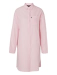 Icons Luna Organic Cotton Light Oxford Nightshirt Nattlinne Pink Lexington Home