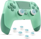 Manette Sans Fil Verte Compatible Avec Ps4/Pro/Slim/Ps3/Ios/Nintendo Switch/Pc Ps4 Dualshock 4 Gamepad Avec Prise Casque Et Pavé Tactile