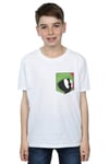 Marvin The Martian Face Faux Pocket T-Shirt