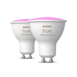 Philips Hue White and colour ambience GU10  smart spotlight  (2-pack)