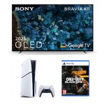 Sony XR55A80LU 55 Inch A80L OLED TV and PS5 with Call of Duty Black Ops 6 Game Bundle