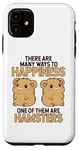 Coque pour iPhone 11 Hamster doré Many Ways To Happiness