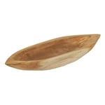 Plateau barque - Vide poche L. 38 cm en bois de teck massif - TITOUAN