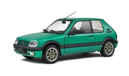 SOLIDO - Voiture de 1992 couleur verte – PUEGEOT 205 GTI griffe - 1/18 - SOL1...