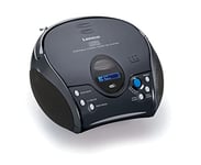 Lenco SCD-24DAB - lecteur CD - Bluetooth 5.1 - radio CD - boom box - radio DAB+ - mémoire de piste - alimentation 2 x 1,5 W RMS - fonctionnement sur secteur et sur batterie - noir