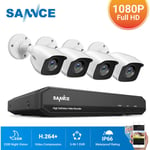 Annke - sannce kit Vidéo surveillance filaire 8CH tvi dvr enregistreur + 4 caméra hd 1080P Extérieur vision nocture 20m – Sans disque dur