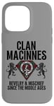 Coque pour iPhone 14 Pro Max MacInnes Clan Écossais/armoiries Motif tartan Fête de famille