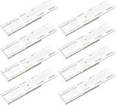 8 Pcs Support De Douille Sans Poinçon, Auto-Adhésive, Fixation Multiprise Murale Idéal Pour L'Organisation Électrique D'Un Bureau De Cuisine, Très Stable (9.4Cm * 3.6Cm, Blanc)[MUL211635]