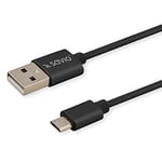 Savio CL-129 câble USB 2 m USB 2.0 USB A USB C Noir