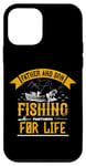 Coque pour iPhone 12 mini Père et fils Partenaires de pêche pour la vie Fête des pères
