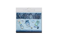 Ursus- Nein Kit de Scrapbooking Bleu, papiers et Accessoires, 65000004