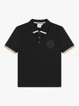 HUGO BOSS Kids' Short Sleeve Polo Shirt, Black