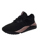 PUMA Women's Pacer Future Casual Shoes, Lux Black-Rose Gold, 3.5 UK