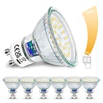 Unikcst Ampoules LED GU10 10W Dimmable Remplace les ampoules halogènes 100W Lumineux 1050LM 4500K Blanc Neutre Ampoules LED 230V Sans Scintillement Ampoules à économie d'énergie, 6 pièces