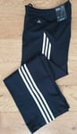 Womens Adidas Thai Tracksuit Joggers Pants Black Fitness X25655 UK XS (PP)