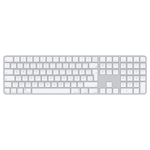 Apple Magic Keyboard med Touch ID och numerisk del till Mac-modeller med Apple-chip (USB‑C) – tyskt – vita tangenter