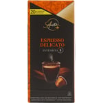 Café Capsules Espresso Delicato Carrefour Selection - La Boite De 20 - 104g