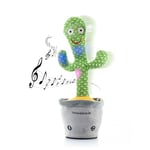 InnovaGoods- Cactus Danseur et Parlant Rechargeable avec Musique et LED Multicolore, 8435527827014