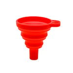 Poejetag Entonnoir pliable en silicone pour bouteille d'eau en poudre liquide transfert de nourriture gadgets mini accessoires, silicone, rouge