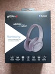 Groov-e Harmony Wireless Bluetooth Headphones with Active Noise Cancelling-Grey