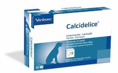 CALCIDELICE¹VIRBAC complement calcium croissance lactation vitamines chien 30 cc